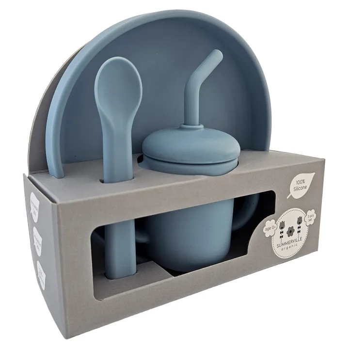 Summerville Organic Matset 3 delar Stone Blue Summerville Organic