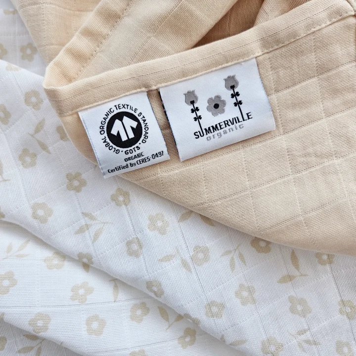 Summerville Organic Muslinfilt Petal Sandshell 2-pack Summerville Organic