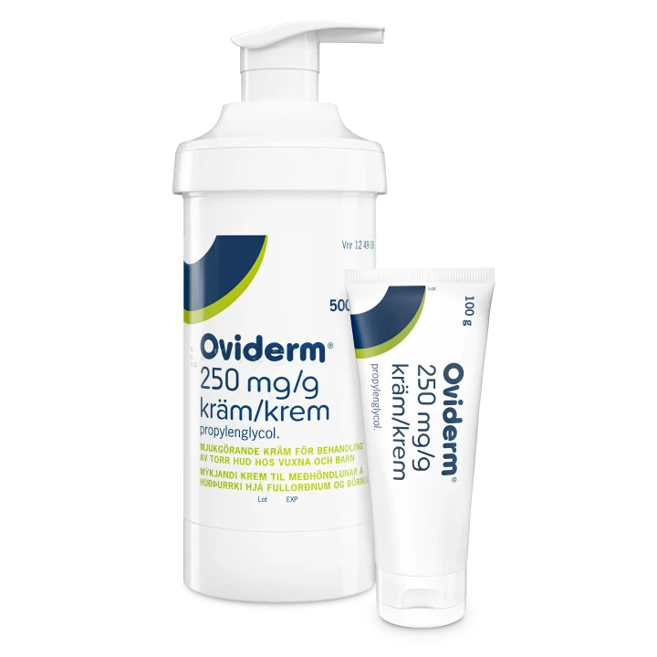 Oviderm 250mg/g Kräm 100g tub + 500g pumpburk Oviderm