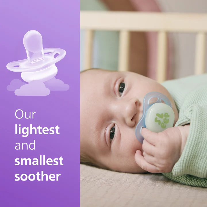 Philips Avent Ultra Start Nighttime Napp 2-pack Blå/Turkos Philips Avent