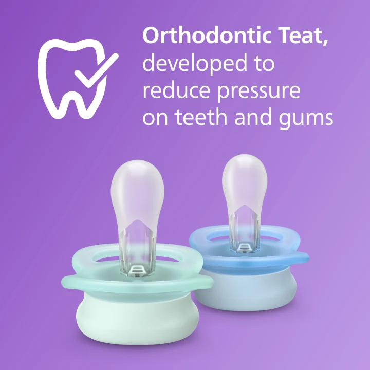 Philips Avent Ultra Start Napp 2-pack Turkos/Blå Philips Avent