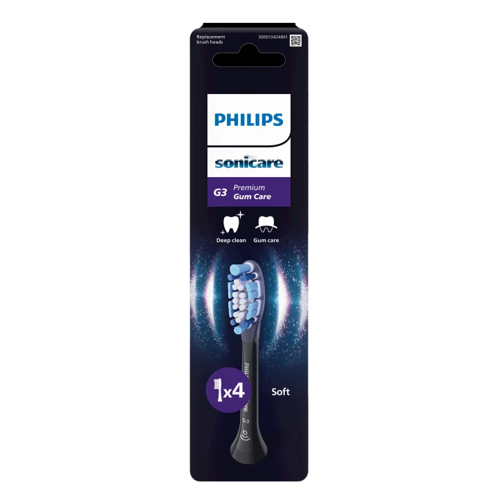 Philips Sonicare Borsthuvuden Premium 4-pack Black Philips