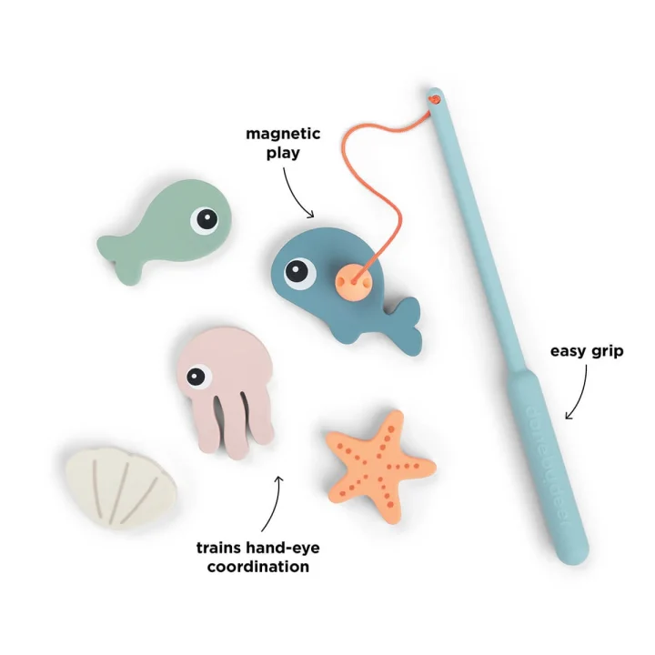 Done by Deer Bath Fishing Toy Sea Friends Done by Deer