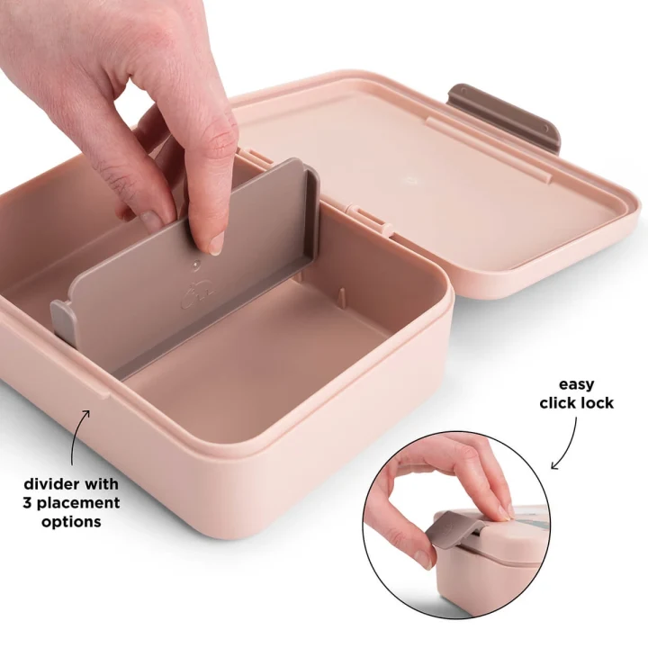 Done by Deer Lunch Box w/divider Tiny Farm Powder Done by Deer
