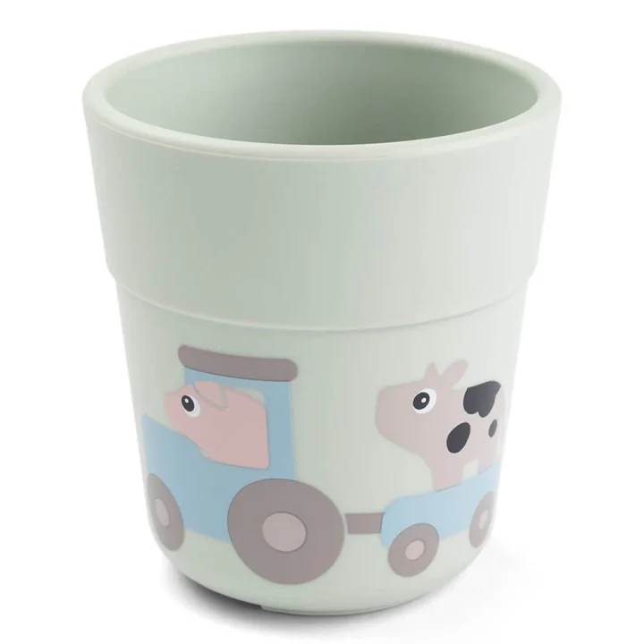 Done by Deer Foodie Dinner Set w/suction Tiny Farm Green Done by Deer