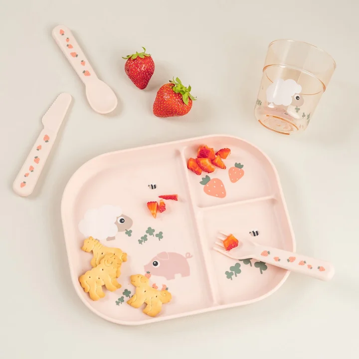 Done by Deer Foodie Cutlery Set Tiny Farm Powder Done by Deer