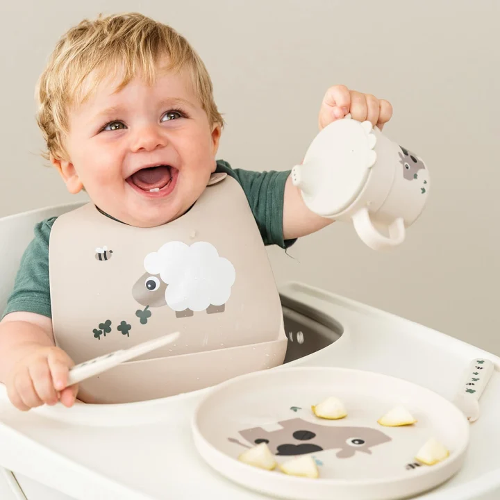 Done by Deer Foodie Plate Tiny Farm Sand Done by Deer