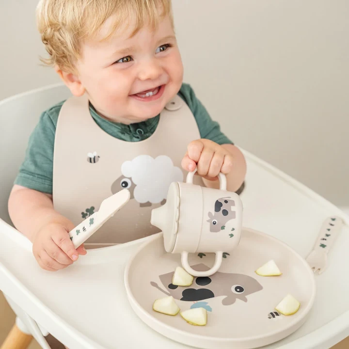 Done by Deer Foodie Cutlery Set Tiny Farm Sand Done by Deer