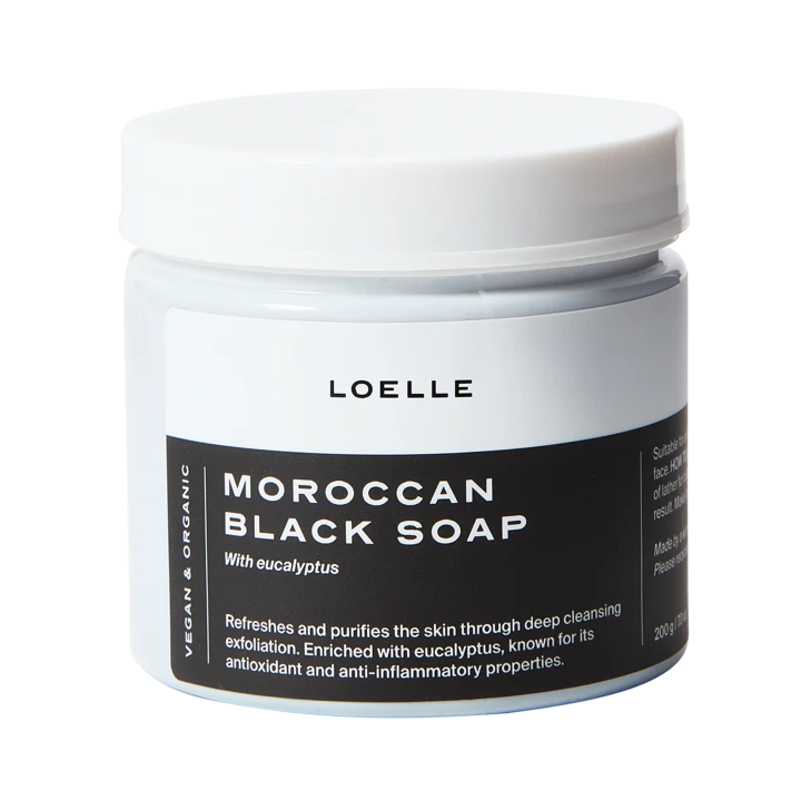 Loelle Maroccan Black Soap With Eucalyptus 200g Loelle