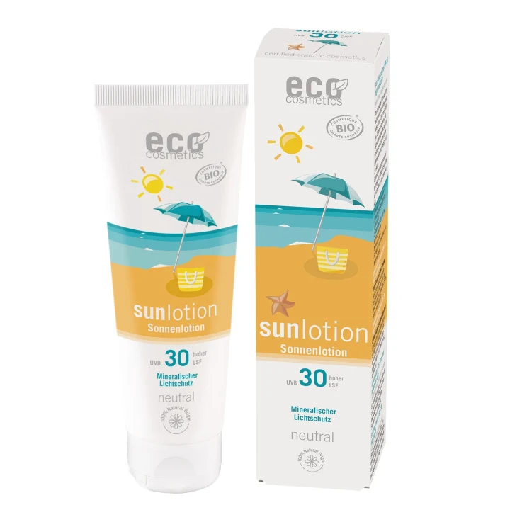 Eco Cosmetics Sollotion Neutral SPF 30 Aloe Vera & Granatäpple 125 ml Eco Cosmetics