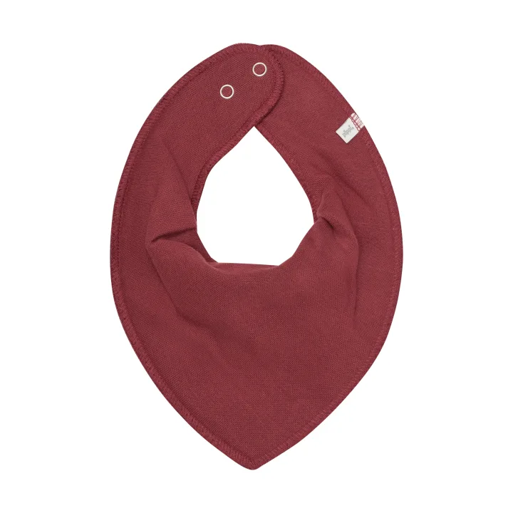 PIPPI Bandana Bib Solid New Maroon Onesize 5-pack Pippi