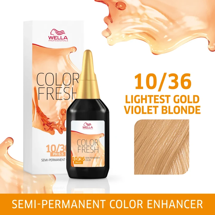Wella Professionals Color Fresh 75 ml 10/36 Lightest Gold Violet Blonde Wella