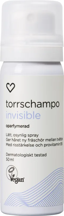 Hjärtats Torrschampo Invisible 50 ml Hjärtats