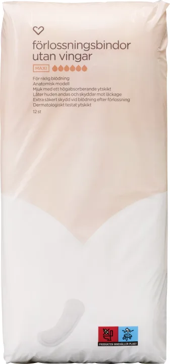 Hjärtats Förlossningsbinda 12st Hjärtats