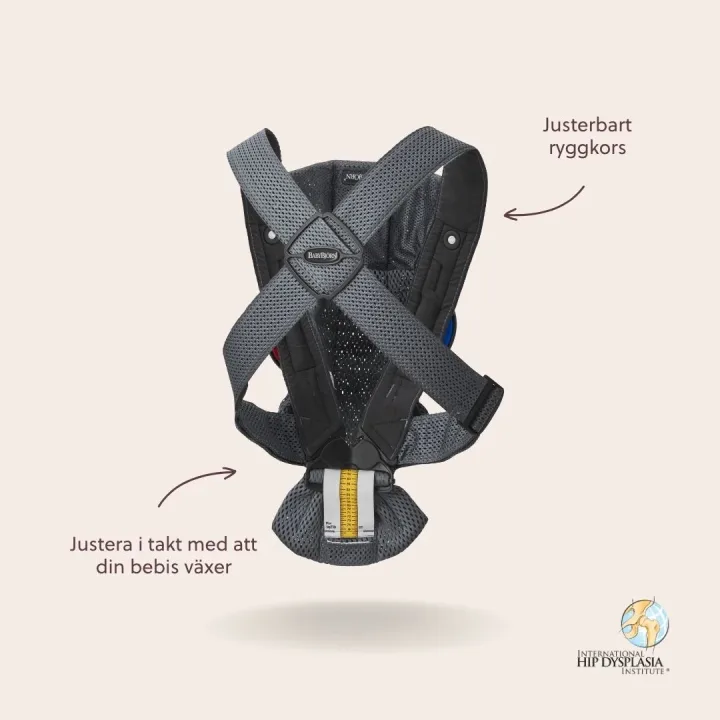 BabyBjörn Bärsele Mini Antracite 3D Mesh Babybjörn