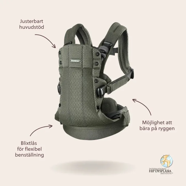 BabyBjörn Bärsele Harmony 3D Mesh Mörkgrön Babybjörn