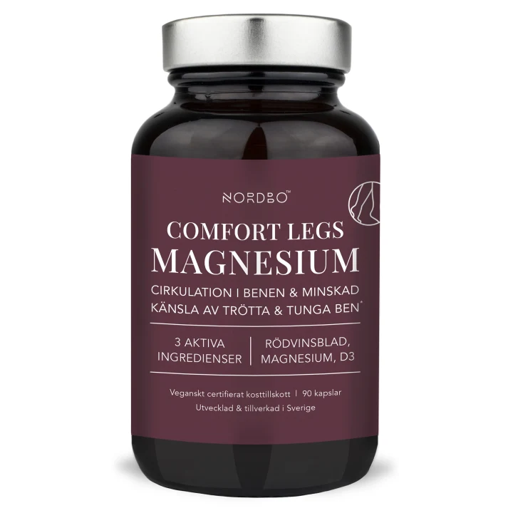 Nordbo Comfort Legs Magnesium 90 kapslar Nordbo