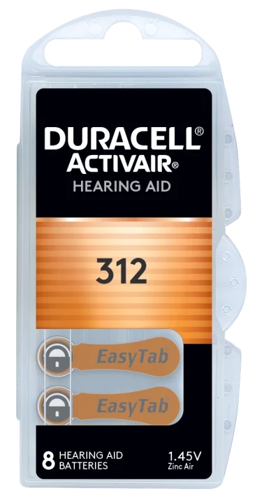 Duracell Activair batteri typ 312 8 st Duracell