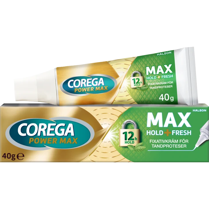 Corega Max Hold+Fresh Fixativ För Tandprotes 40 g Corega
