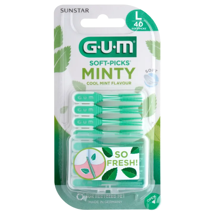 GUM SOFT-PICKS MINTY Large 40st Gum