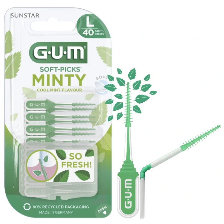 GUM SOFT-PICKS MINTY Large 40st Gum