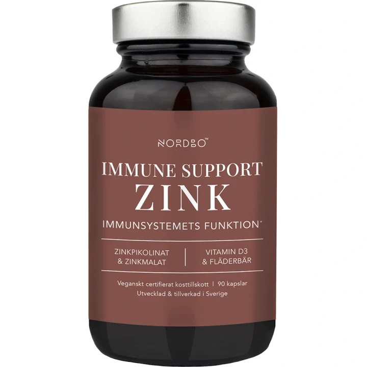 Nordbo Immune Support Zink 90 kapslar Nordbo