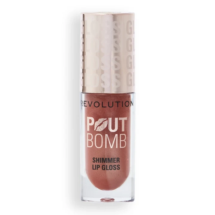 Revolution Beauty London Pout Bomb Shimmer Gloss 4,5ml Nude Glow Revolution Beauty London