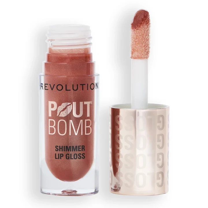 Revolution Beauty London Pout Bomb Shimmer Gloss 4,5ml Nude Glow Revolution Beauty London