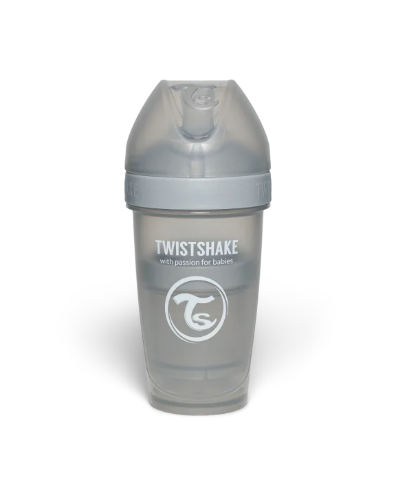 Twistshake Nappflaska Anti-kolik Pro Double 260 ml  Grå Twistshake