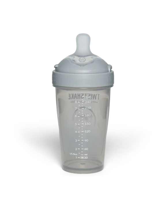 Twistshake Nappflaska Anti-kolik Pro Double 260 ml  Grå Twistshake