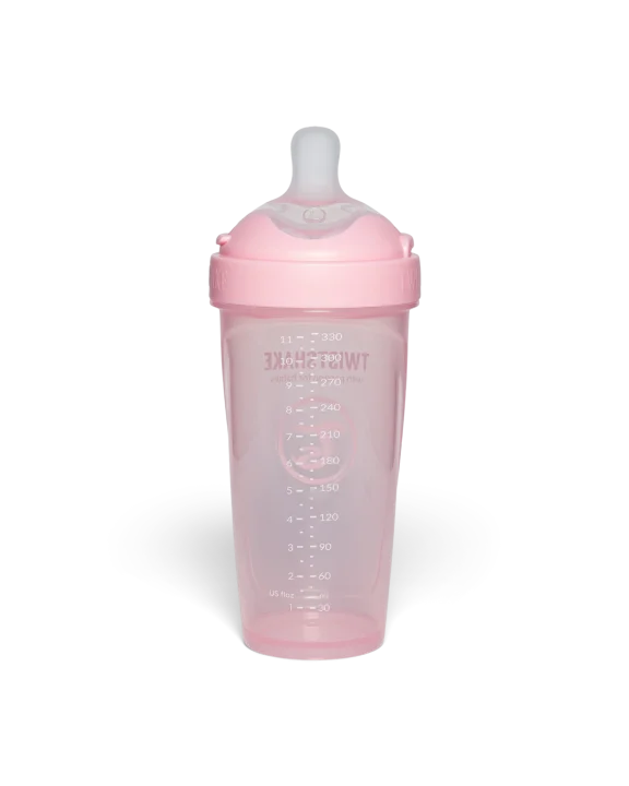 Twistshake Nappflaska Anti-kolik Pro Double 330 ml Rosa Twistshake