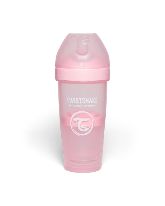 Twistshake Nappflaska Anti-kolik Pro Double 330 ml Rosa Twistshake
