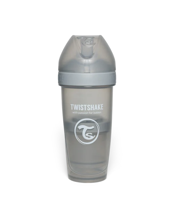 Twistshake Nappflaska Anti-kolik Pro Double 330 ml Grå Twistshake