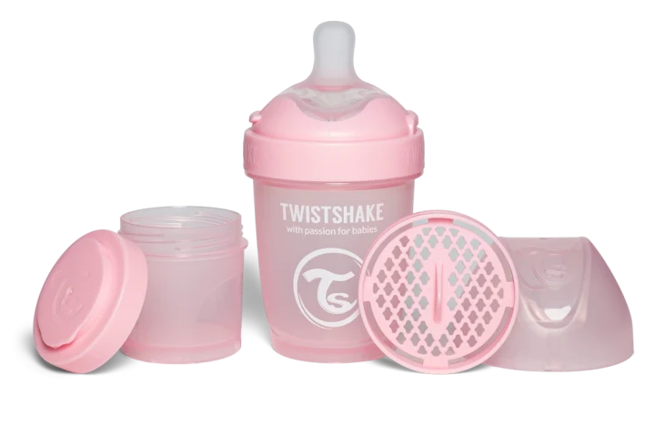 Twistshake Nappflaska Anti-kolik Pro Double 180 ml  Rosa Twistshake
