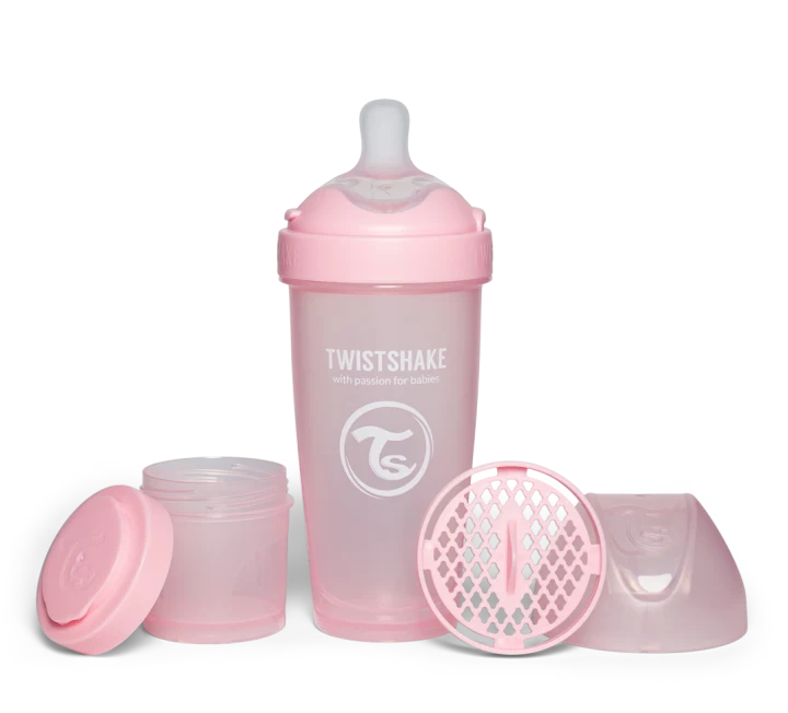 Twistshake Nappflaska Anti-kolik Pro Double 330 ml Rosa Twistshake