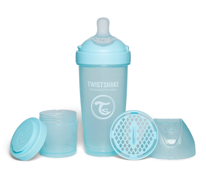Twistshake Nappflaska Anti-kolik Pro Double 330 ml Blå Twistshake