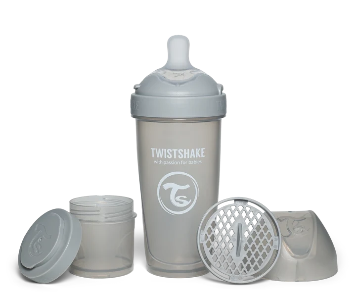 Twistshake Nappflaska Anti-kolik Pro Double 330 ml Grå Twistshake
