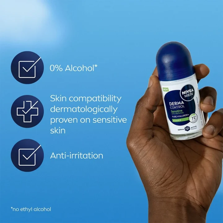 Nivea Men Derma Control Sensitive Roll On 50 ml Nivea