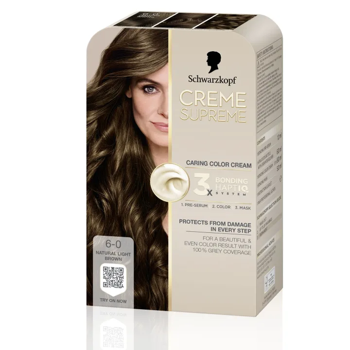 Schwarzkopf Creme Supreme 6-0 Natural Light Brown Schwarzkopf