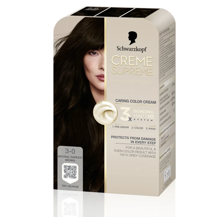 Schwarzkopf Creme Supreme 3-0 Natural Darkest Brown Schwarzkopf