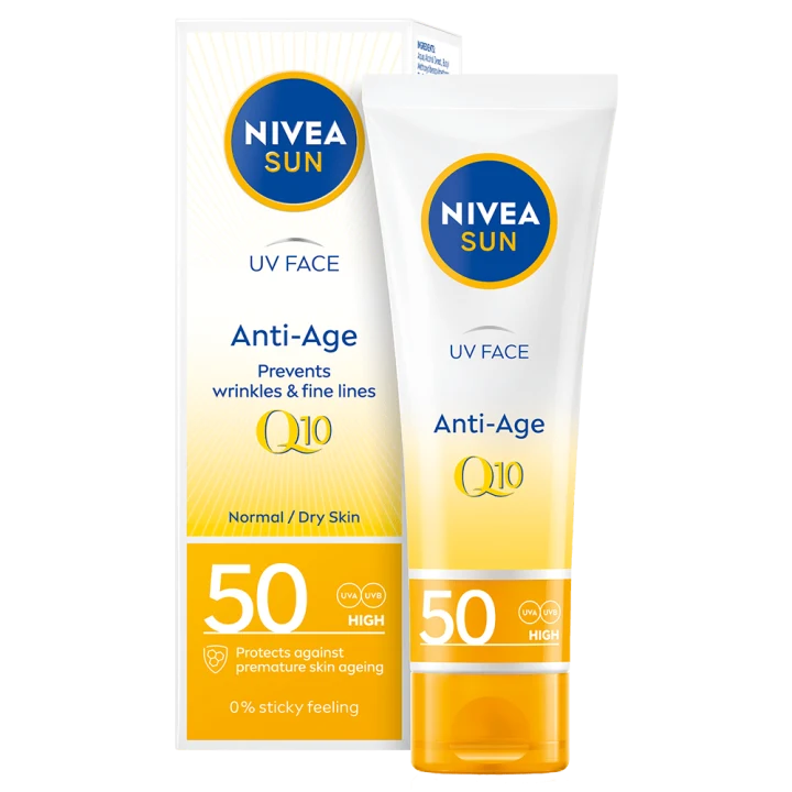 Nivea Sun UV Face Anti Age Q10 Cream SPF 50, 50 ml Nivea