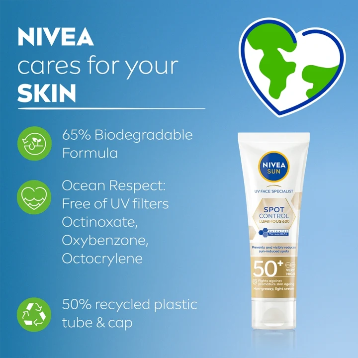 Nivea Sun UV Face Luminous 630 Dark Spot Control SPF 50+, 40 ml Nivea