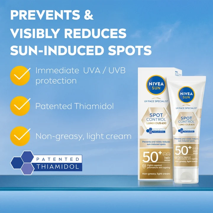 Nivea Sun UV Face Luminous 630 Dark Spot Control SPF 50+, 40 ml Nivea