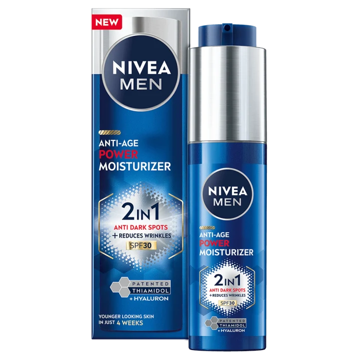 Nivea Men Luminous Anti-Age Power 2in1 Moisturiser SPF 30, 50 ml Nivea
