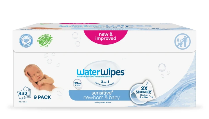 WaterWipes Baby Wipes Multi Pack 9x48 st WaterWipes
