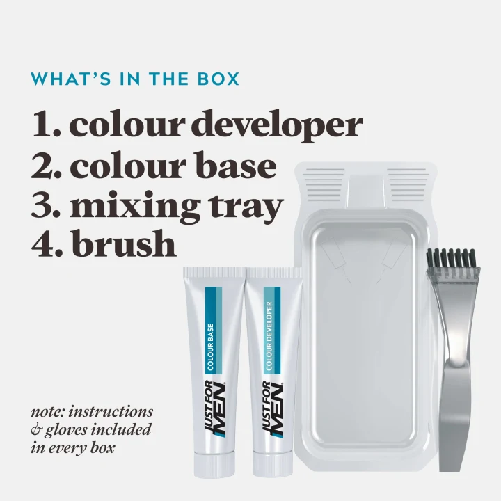 Just For Men Mustache & Beard Skäggfärg Dark Brown Just For Men