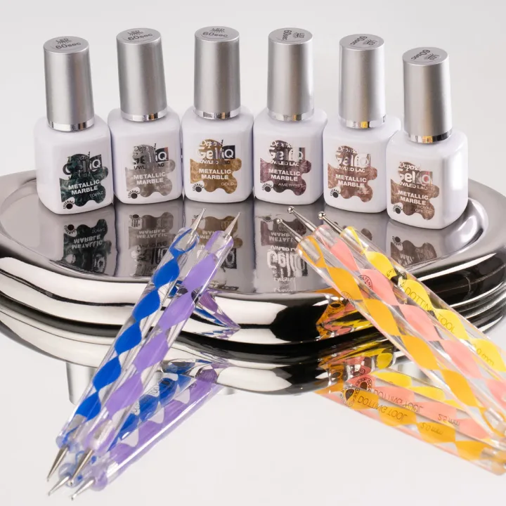 Depend Gel iQ Metallic Marble 5 ml Silver Depend