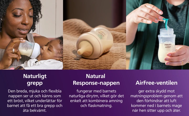 Philips Natural Response Flaska med Airfree-ventil 260 ml Philips Avent