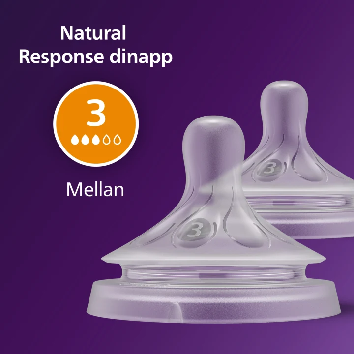 Philips Avent Natural Response Dinapp flöde 3 2-pack Philips Avent