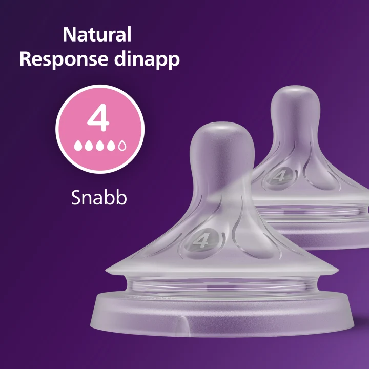Philips Avent Natural Response Dinapp flöde 4 2-pack Philips Avent